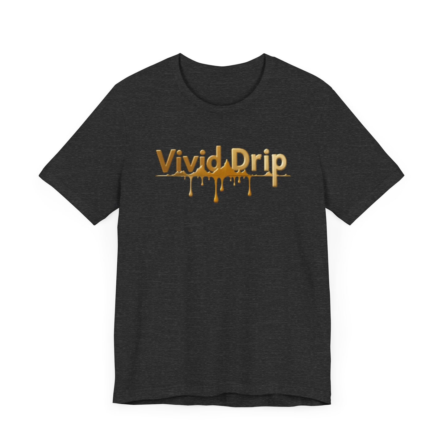 Vivid Drip Gold Logo Tee