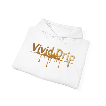 Vivid Drip Gold Logo Hoodie