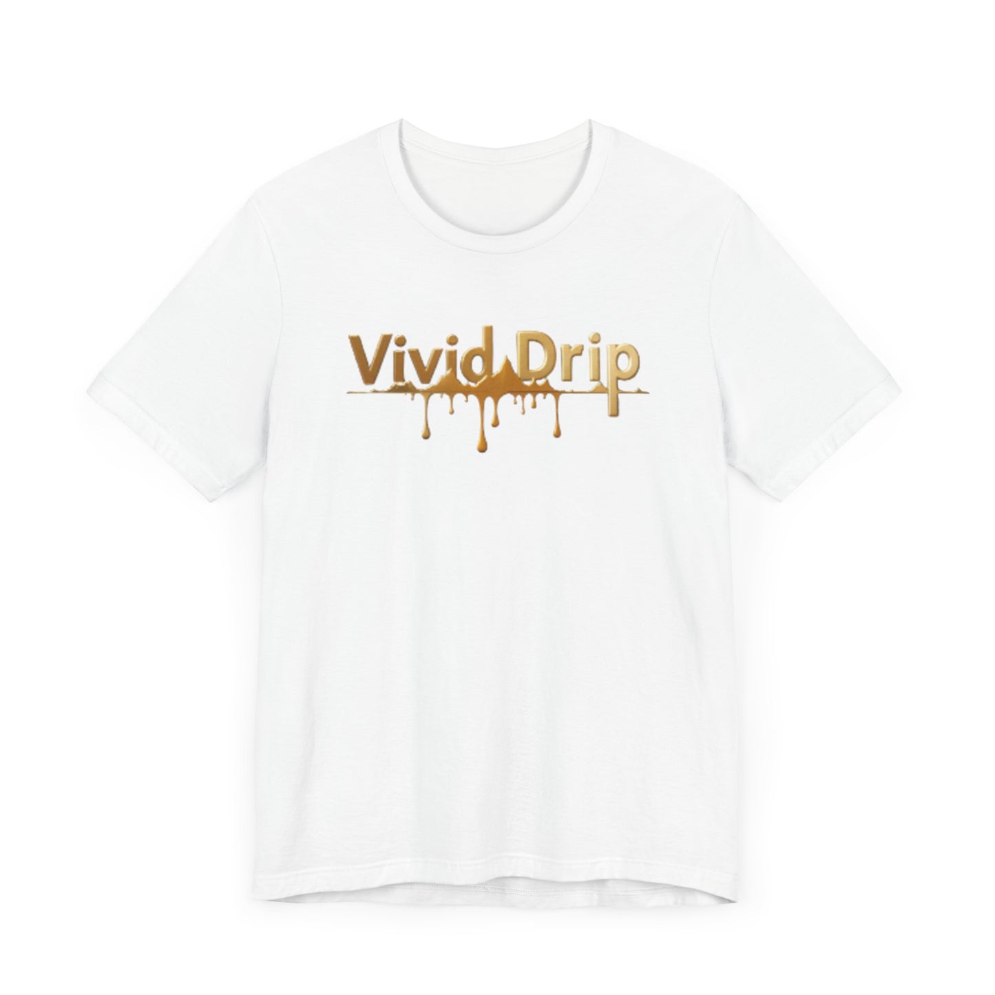 Vivid Drip Gold Logo Tee