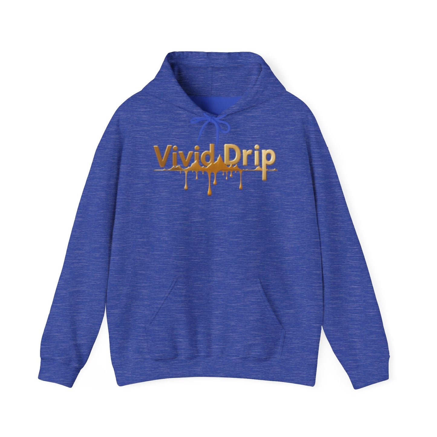 Vivid Drip Gold Logo Hoodie