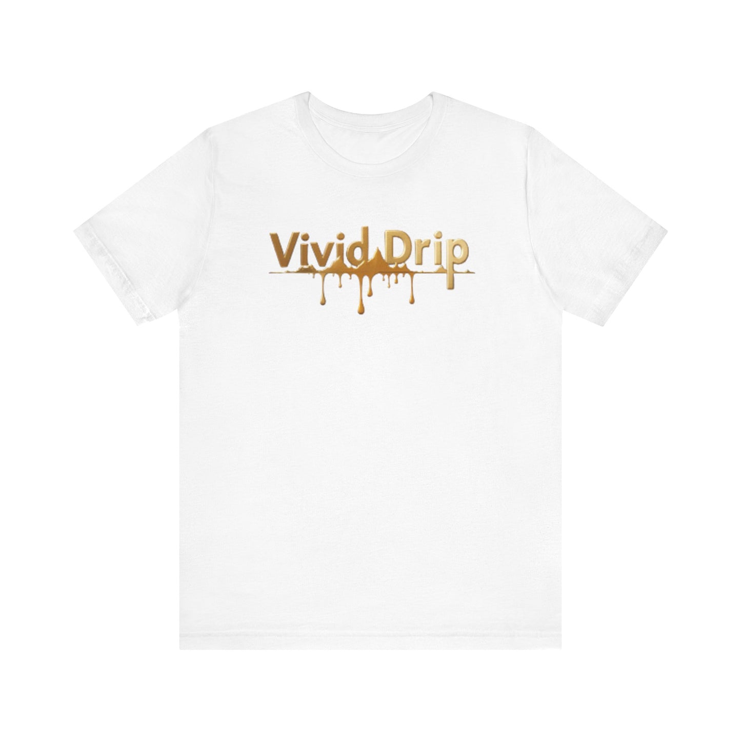 Vivid Drip Gold Logo Tee