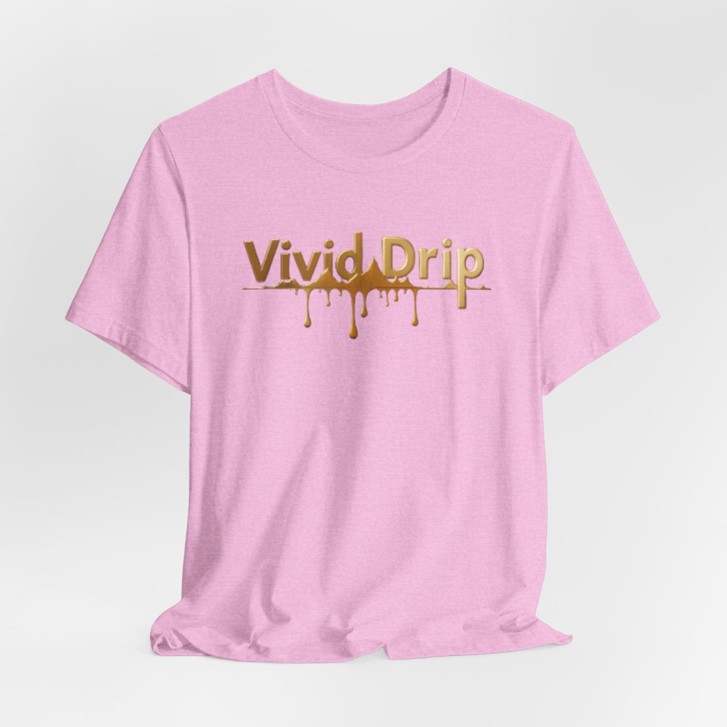 Vivid Drip Gold Logo Tee