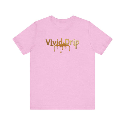 Vivid Drip Gold Logo Tee