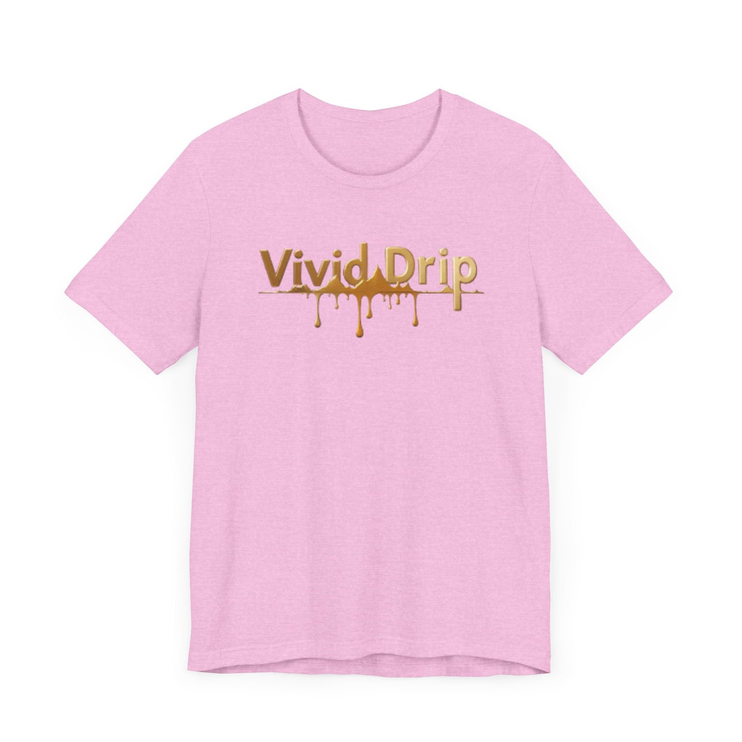 Vivid Drip Gold Logo Tee