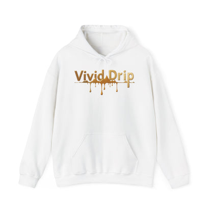 Vivid Drip Gold Logo Hoodie