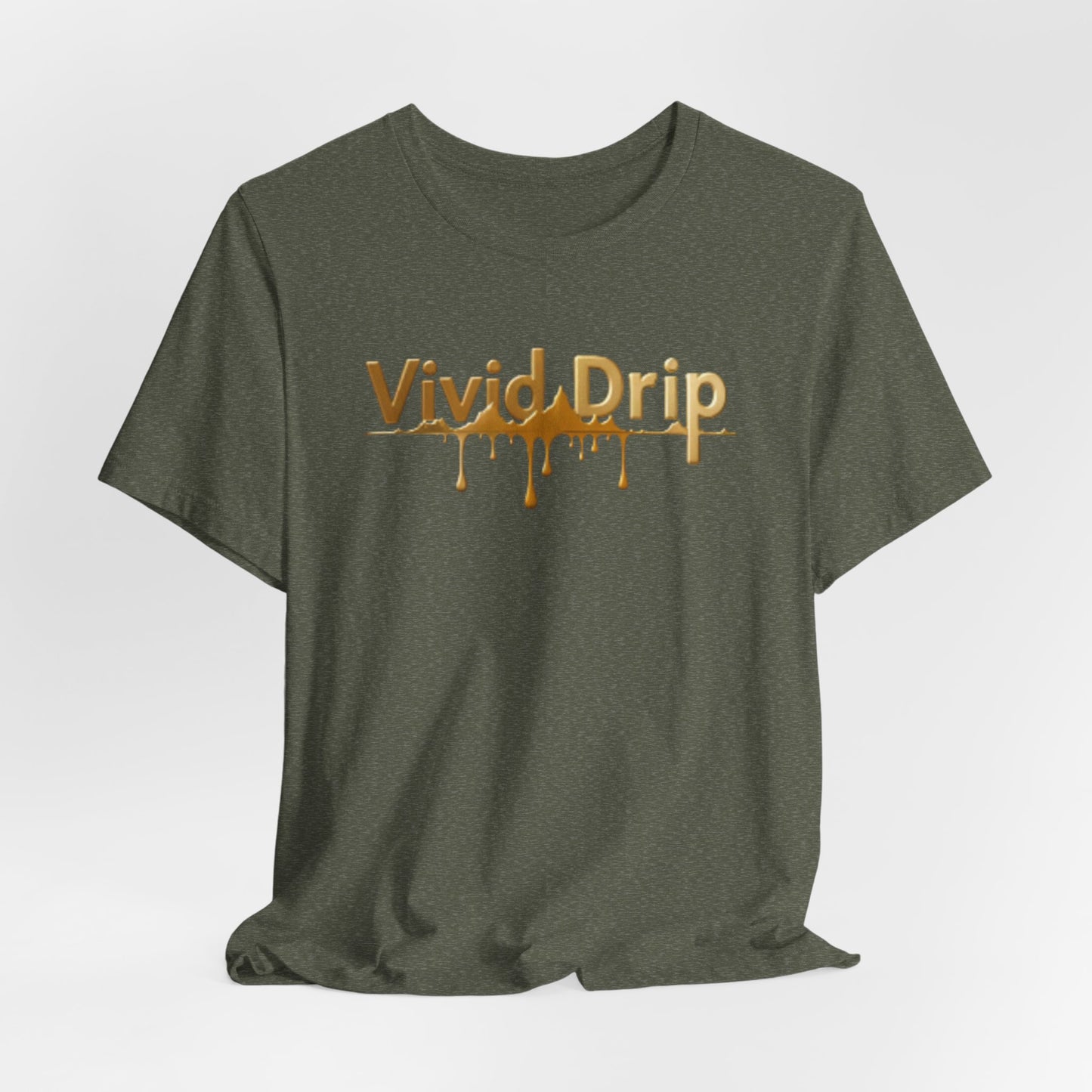 Vivid Drip Gold Logo Tee