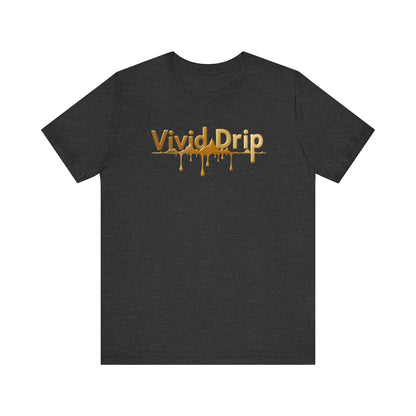 Vivid Drip Gold Logo Tee