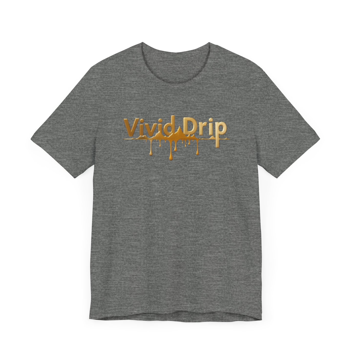 Vivid Drip Gold Logo Tee